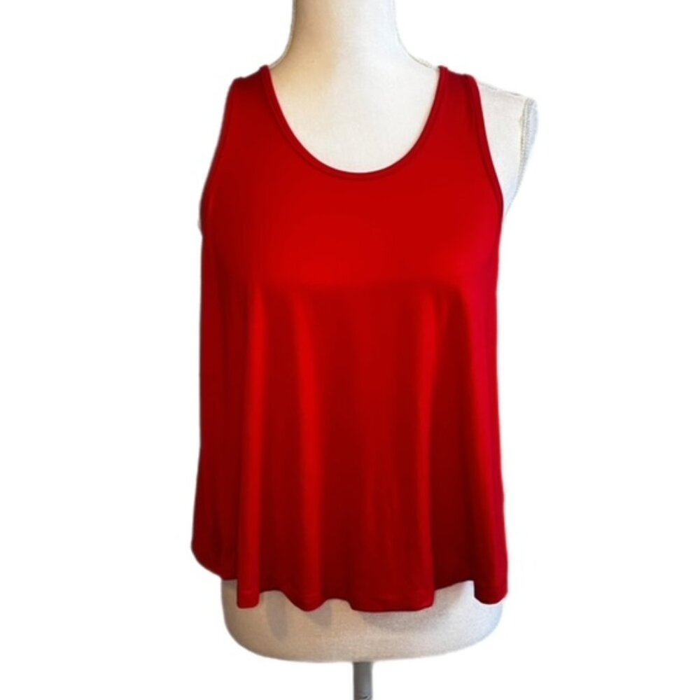 Mippo Open Back Cropped Workout Tank Red Size S New with Tags